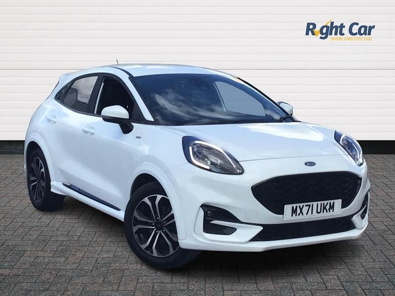 Frozen white Used 2021 Ford Puma Gen-E ST-Line SUV | £13,499 (Fair price) - Image 1/4