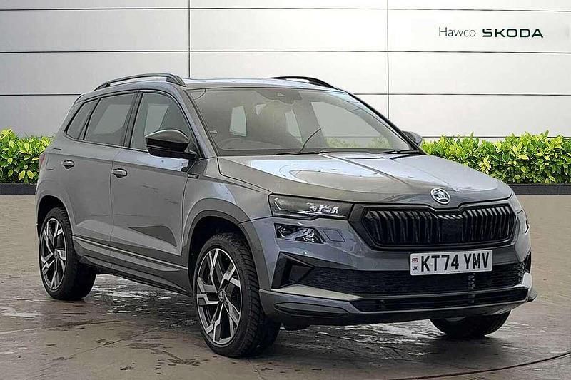 Graphite grey metallic Used 2025 Skoda Karoq SportLine SUV | £30,995 (Fair price) - Image 1/4