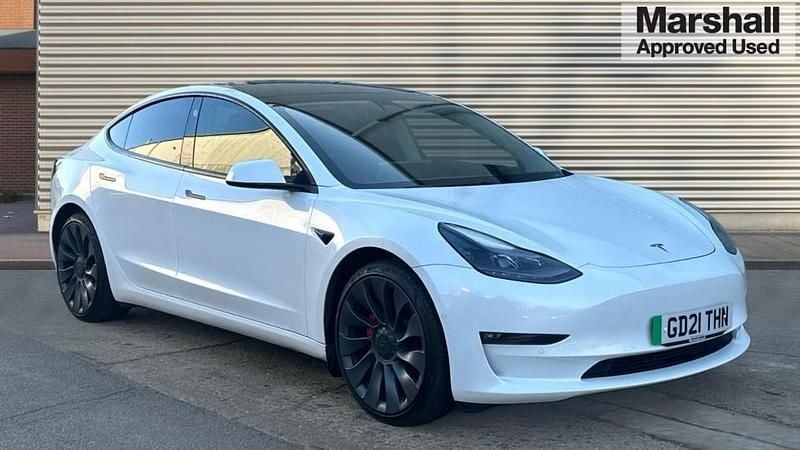 Used Tesla Model 3 Performance 377 kW (513 HP) 2021 White Sedan