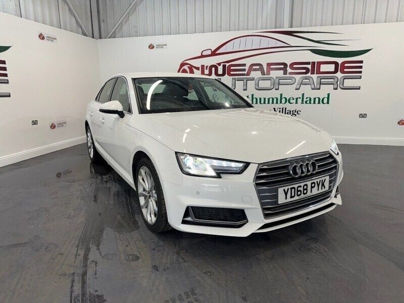 White Used 2019 Audi A4 Sport Sedan | £17,499 (Good price) - Image 1/4