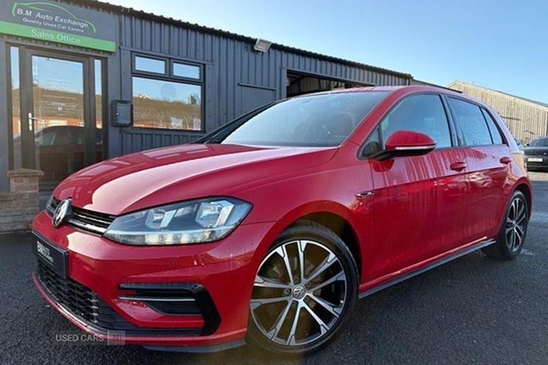 Red Used 2018 VW Golf VII R-line Hatchback | £14,950 (Fair price) - Image 1/1