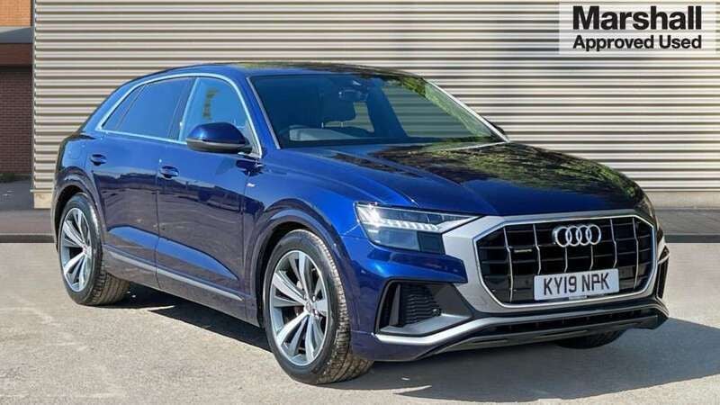 Special nogaro blu Used 2019 Audi Q8 S-Line SUV | £35,217 (Super price) - Image 1/4