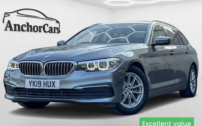 Used BMW 520 Comfort Edition 190 HP (139 kW) 2019 Blue Estate
