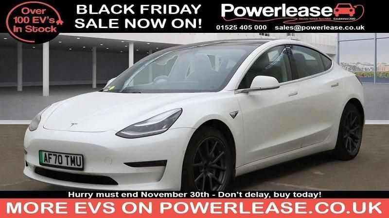 White Used 2020 Tesla Model 3 Sedan | £16,948 (Good price) - Image 1/2