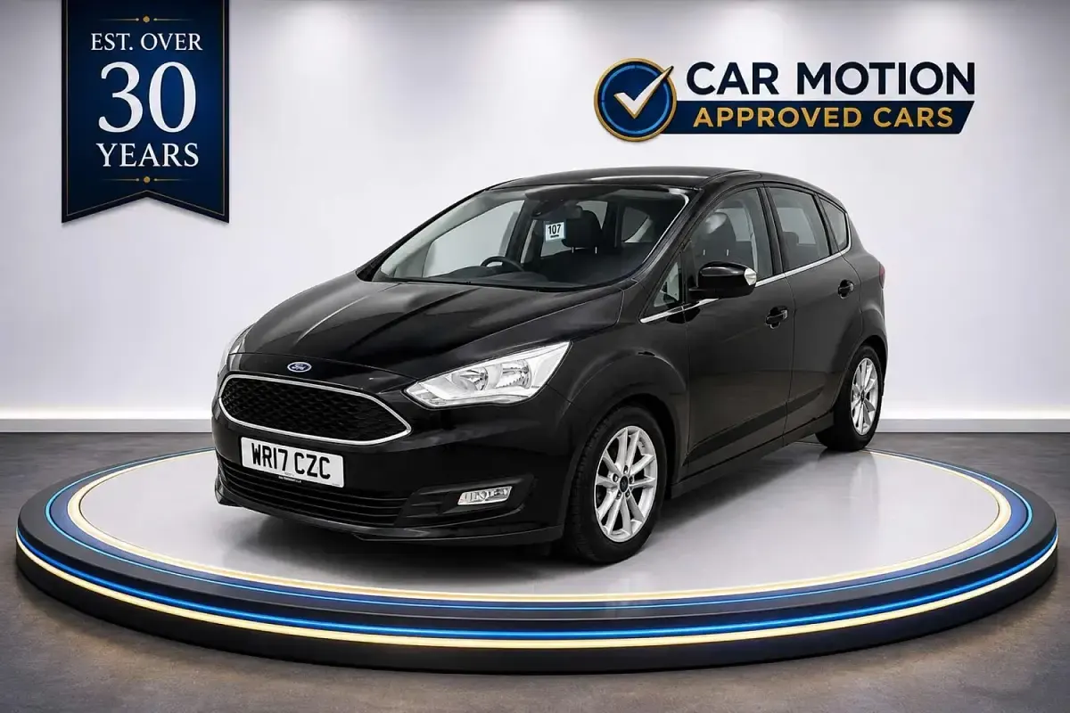 Used Ford C-MAX Zetec 125 HP (91 kW) 2017 Black MPV