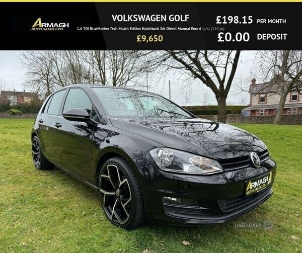 Black Used 2017 VW Golf VII Edition Hatchback | £9,650 (Fair price) - Image 1/4