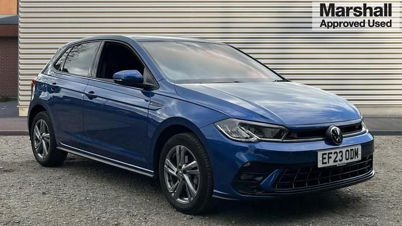 Blue Used 2023 VW Polo R-line Hatchback | £18,740 (Fair price) - Image 1/4