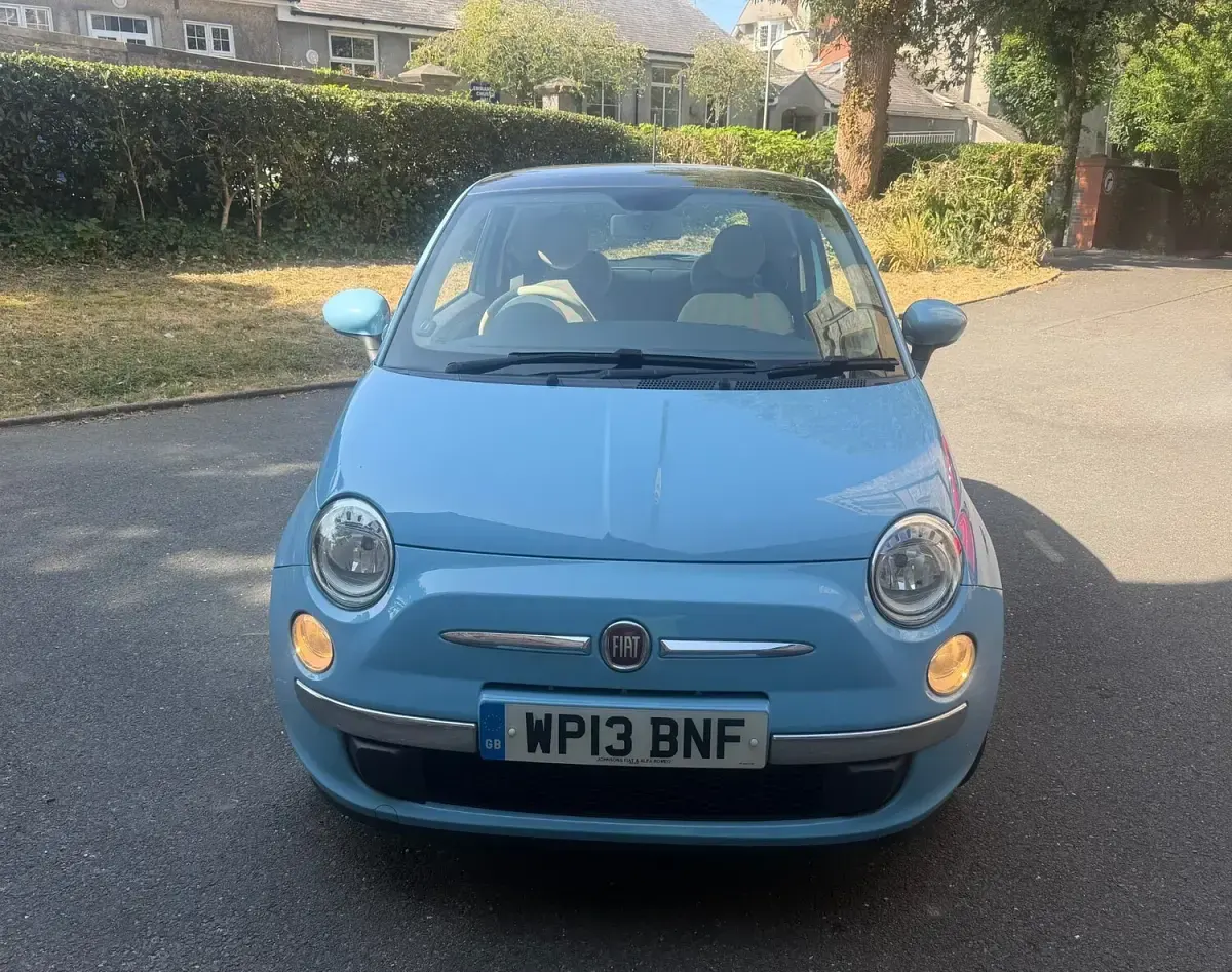 Used Fiat 500 Lounge 69 HP (50 kW) 2013 Blue Hatchback