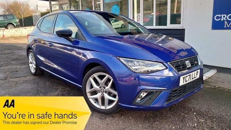 Used Seat Ibiza FR 95 HP (69 kW) 2021 Blue Hatchback
