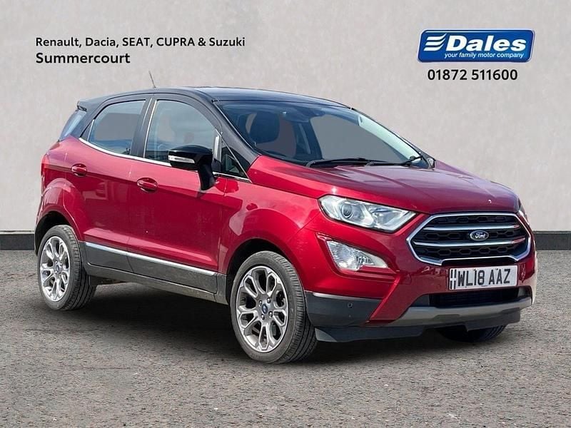 Red Used 2018 Ford Ecosport Titanium SUV | £11,750 (A bit pricey) - Image 1/1