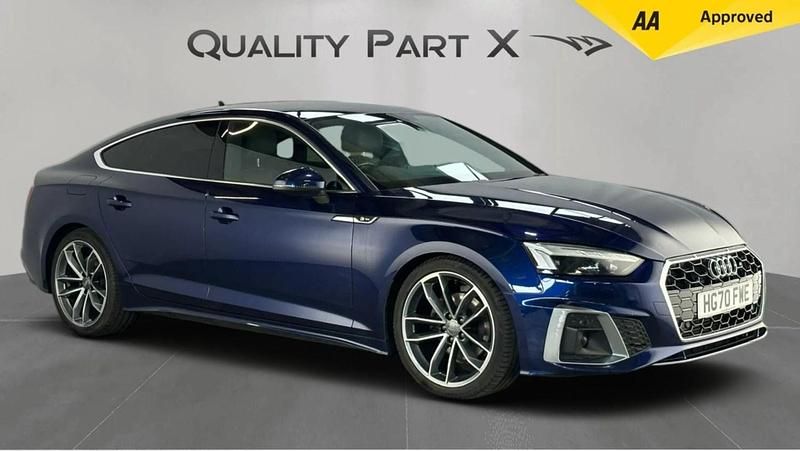 Blue Used 2021 Audi A5 Sportback S-Line Hatchback | £16,200 (Good price) - Image 1/4