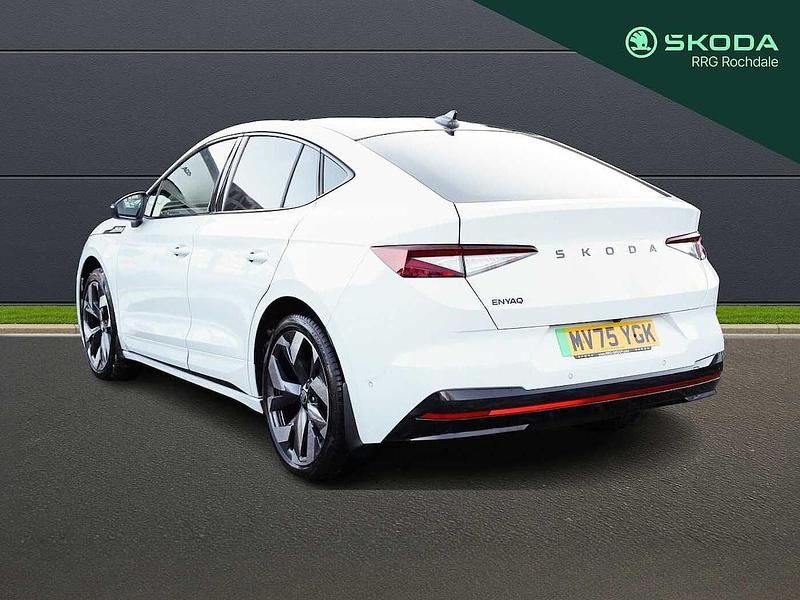 Used Skoda Enyaq iV vRS 245 kW (334 HP) 2025 Moon white metallic SUV