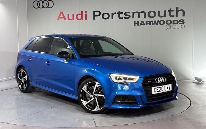 Blue Used 2020 Audi S3 Black Edition Hatchback | £25,990 (Fair price) - Image 1/4