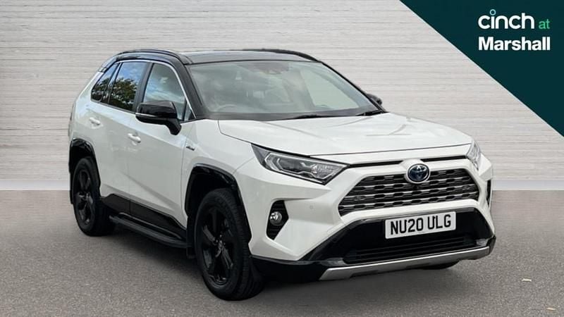 Black/white Used 2020 Toyota RAV4 Hybrid SUV | £25,956 (Fair price) - Image 1/4