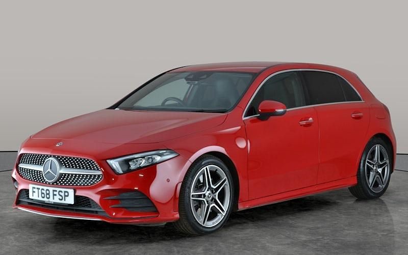 Red Used 2019 Mercedes A250 AMG line Hatchback | £15,597 (Fair price) - Image 1/3