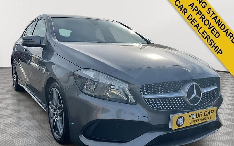Used Mercedes A200 AMG line 136 HP (100 kW) 2017 Grey Hatchback