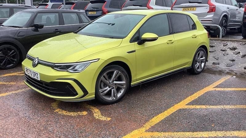 Yellow Used 2020 VW Golf VIII R-line Hatchback | £20,295 (Fair price) - Image 1/4