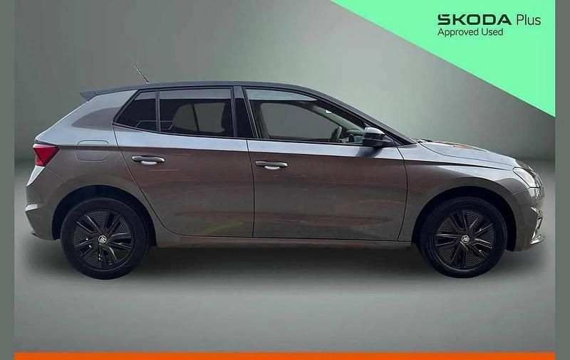 Used Skoda Fabia Colour Edition 94 HP (69 kW) 2023 Graphite grey metallic body / black magic pearl effect roof Hatchback