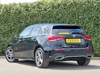 Used Mercedes A250 AMG line 218 HP (160 kW) 2021 Black Hatchback