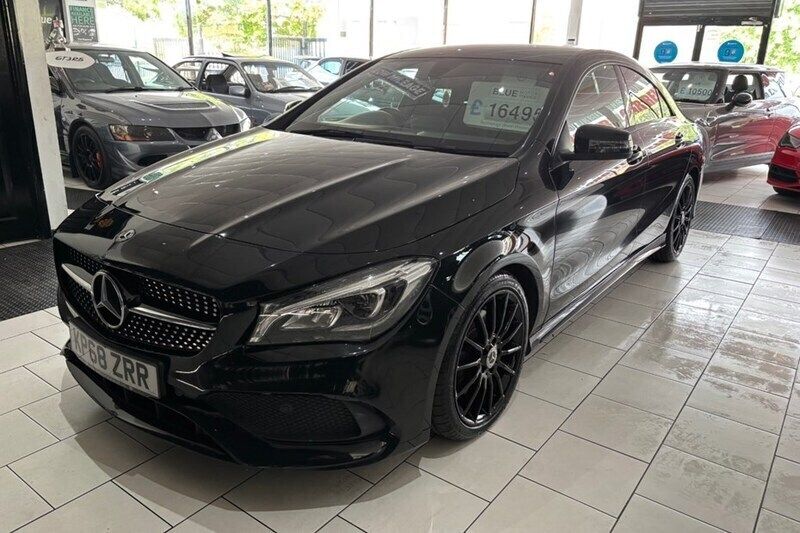 Black Used 2018 Mercedes CLA220 AMG line Sedan | £16,495 (Fair price) - Image 1/1