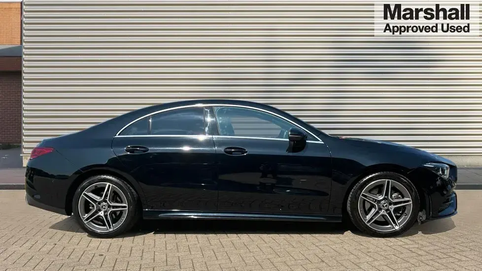 Used Mercedes CLA200 AMG line 163 HP (119 kW) 2021 Black Coupe