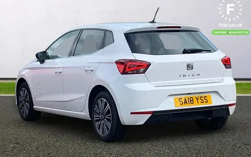 Used Seat Ibiza XCELLENCE 75 HP (55 kW) 2018 White Hatchback