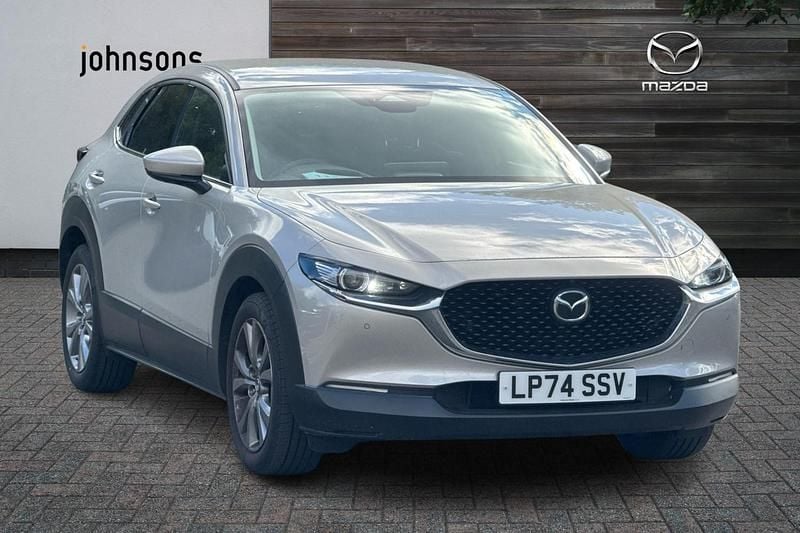 Silver Used 2025 Mazda CX-30 Takumi-Line SUV | £21,395 (Fair price) - Image 1/4