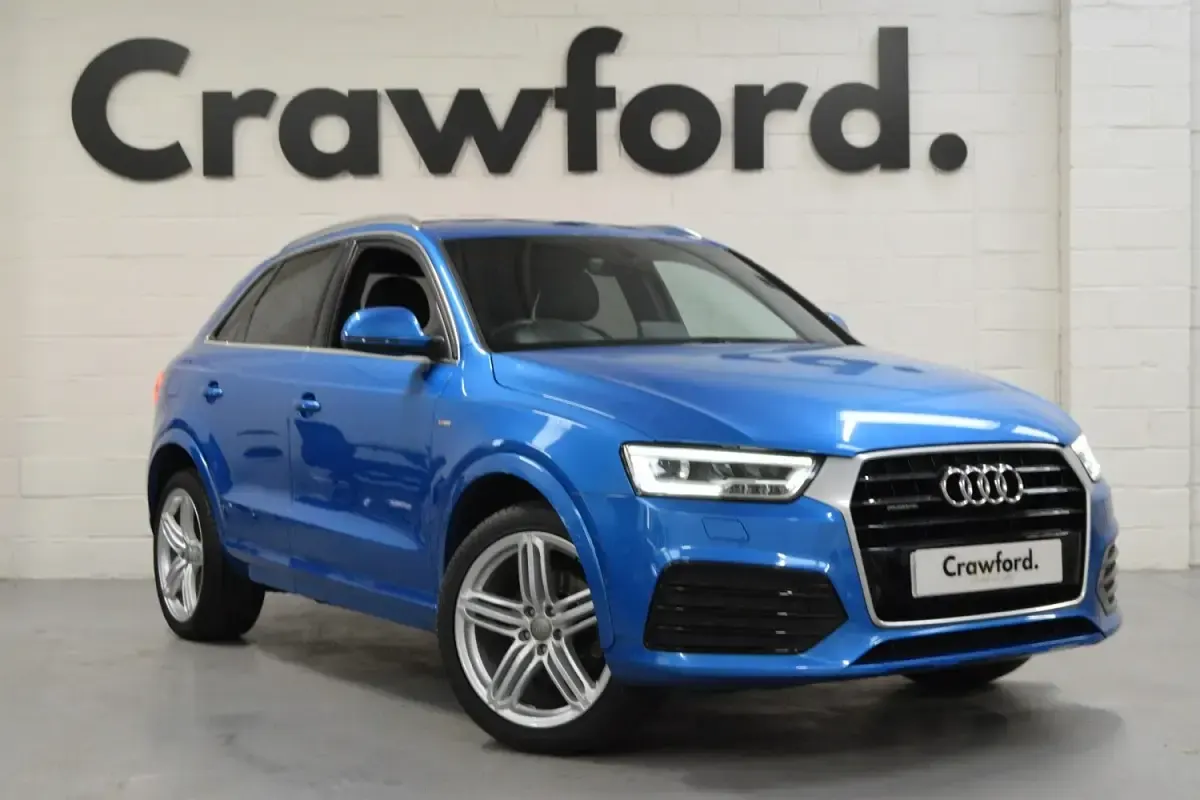 Used Audi Q3 S-line plus 184 HP (135 kW) 2016 Blue SUV