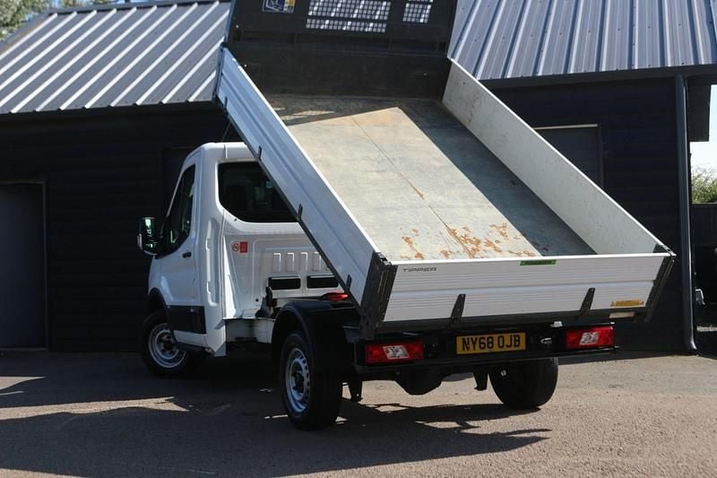 Used Ford Transit 130 HP (95 kW) 2019 White Cabriolet