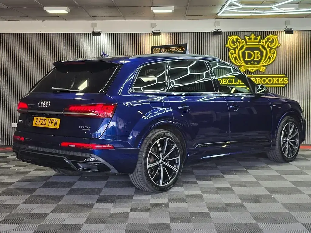 Used Audi Q7 Black Edition 2020 Blue SUV