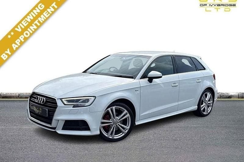 Used Audi A3 S-Line 150 HP (110 kW) 2017 White Hatchback