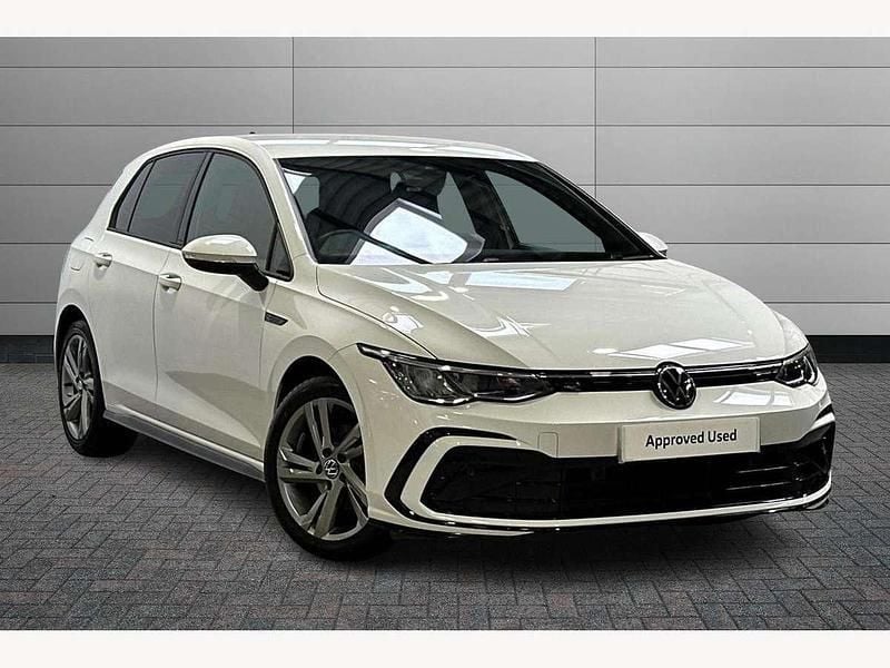 White Used 2022 VW Golf VIII R-line Hatchback | £19,250 (Fair price) - Image 1/4
