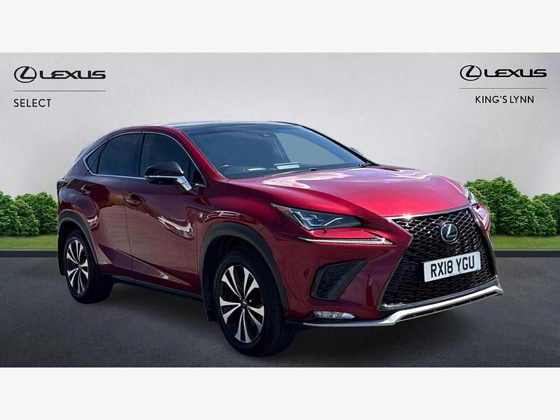 Red Used 2018 Lexus NX300h Sport Line SUV | £19,719 (Fair price) - Image 1/3