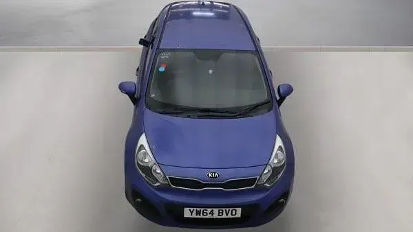 Used Kia Rio 75 HP (55 kW) 2015 Blue Hatchback