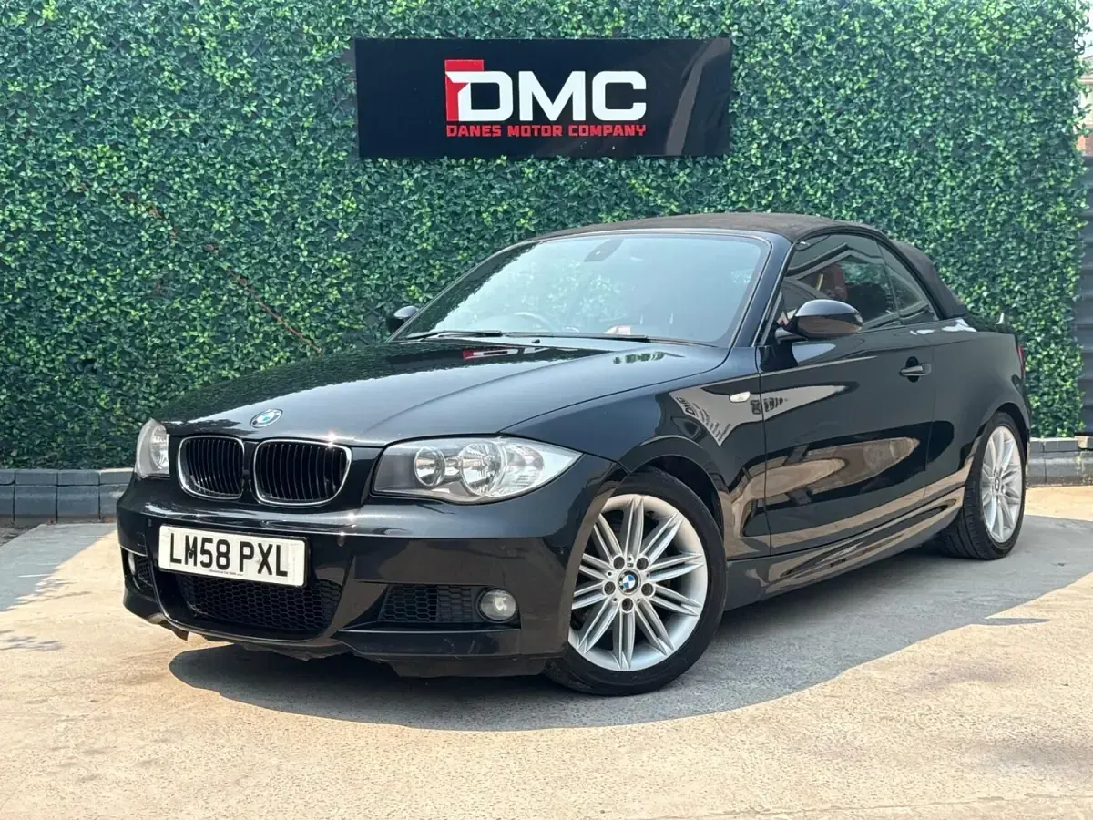 Used BMW 120 Cabriolet M Sport 2008 Black Cabriolet