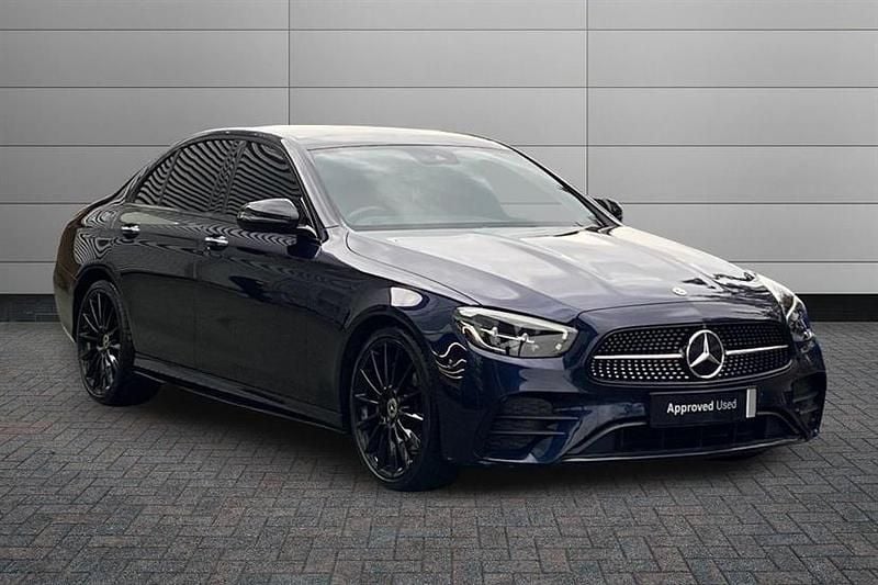 Used Mercedes E200 AMG line 200 HP (147 kW) 2023 Nautic blue Sedan