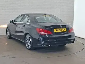Used Mercedes CLA180 AMG line 122 HP (89 kW) 2019 Black Coupe
