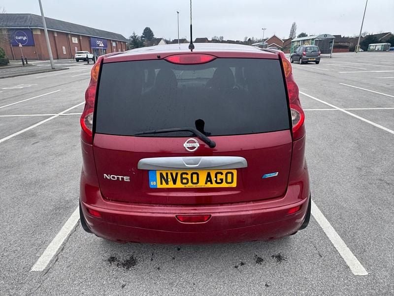 Used Nissan Note N-TEC 88 HP (64 kW) 2010 Red Hatchback