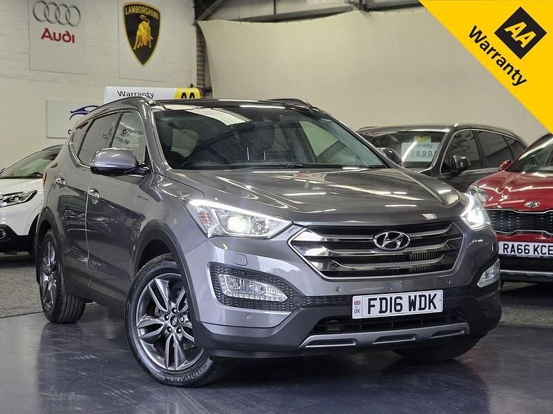 Silver Used 2016 Hyundai Santa Fe Premium SE SUV | £11,495 (Fair price) - Image 1/4