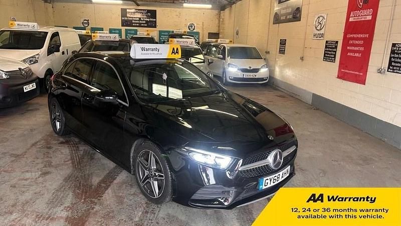 Used Mercedes A200 AMG line 163 HP (119 kW) 2018 Black Hatchback