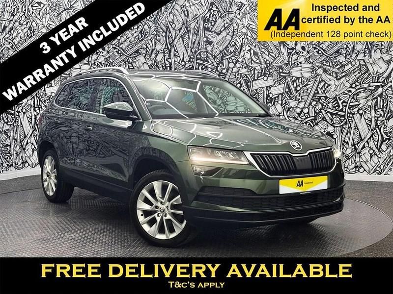 Green Used 2019 Skoda Karoq SE L SUV | £15,195 (Good price) - Image 1/2