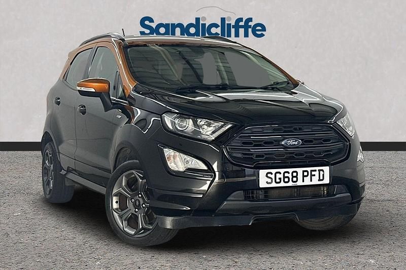 Black Used 2018 Ford Ecosport ST-Line SUV | £10,443 (Fair price) - Image 1/4