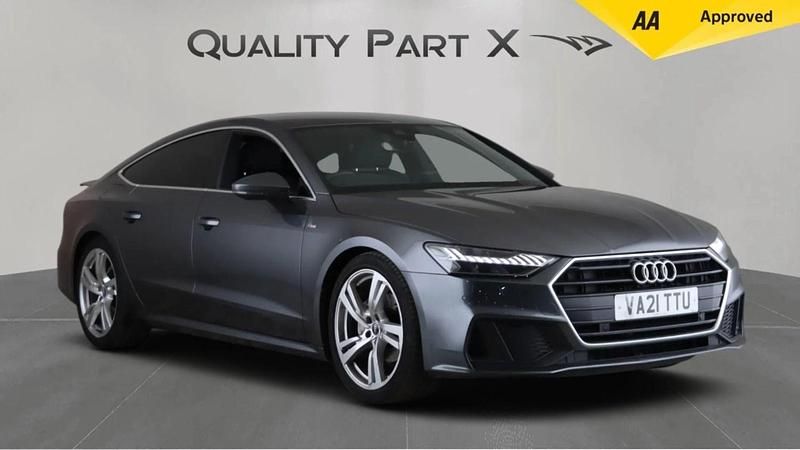 Grey Used 2021 Audi A7 Sportback S-Line Hatchback | £23,675 (Good price) - Image 1/3