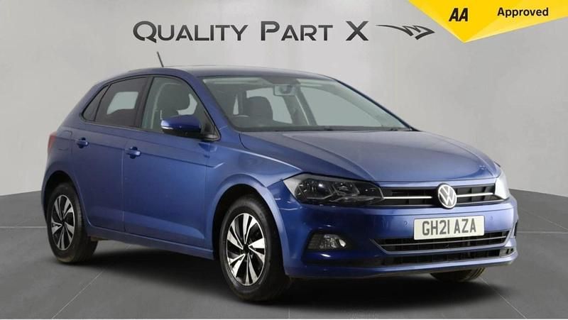 Used VW Polo Match 95 HP (69 kW) 2021 Blue Hatchback