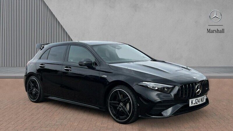 Cosmos black metallic Used 2024 Mercedes A35 AMG Premium Plus Hatchback | £38,660 - Image 1/4