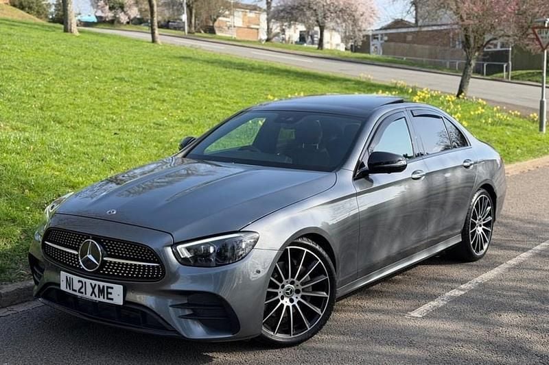 Used Mercedes E220 AMG line 2021 Grey Sedan