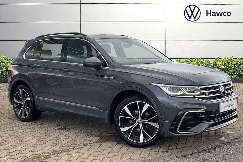 Grey Used 2021 VW Tiguan R-line SUV | £22,995 (Fair price) - Image 1/4