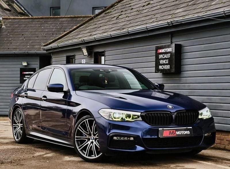 Blue Used 2018 BMW 540 M Sport Sedan | £27,489 (Expensive) - Image 1/3