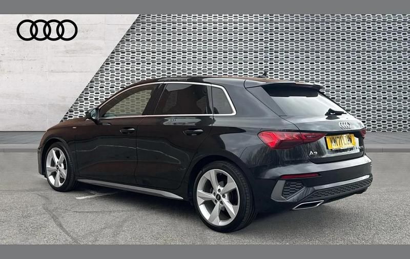 Used Audi A3 S-Line 147 HP (108 kW) 2022 Black Sedan