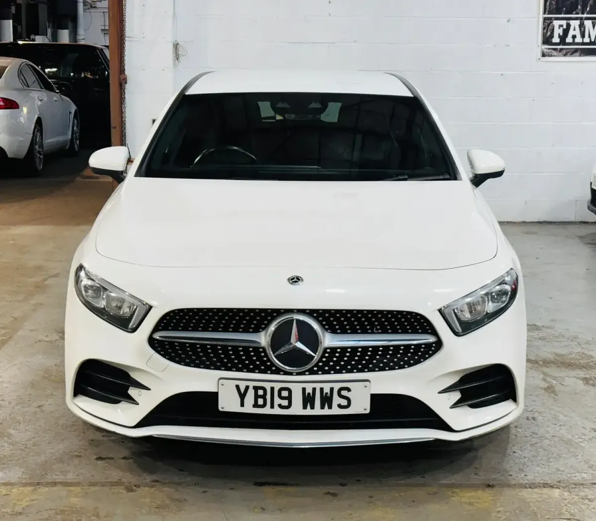 Used Mercedes A200 AMG line 150 HP (110 kW) 2019 White Hatchback